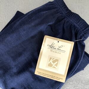 Vintage Kathie Lee Woman Size 18W-20W Indigo Blue Elastic Waist Skirt New